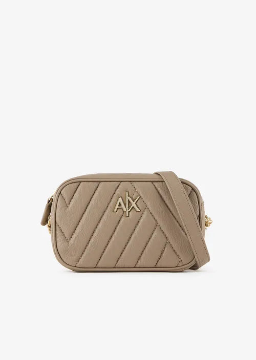 Armani Exchange Small Quilted Bag Taupe 942855 2F745 Paris Grimsby