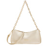 Every Other Chain Detail Baguette Bag in Gold