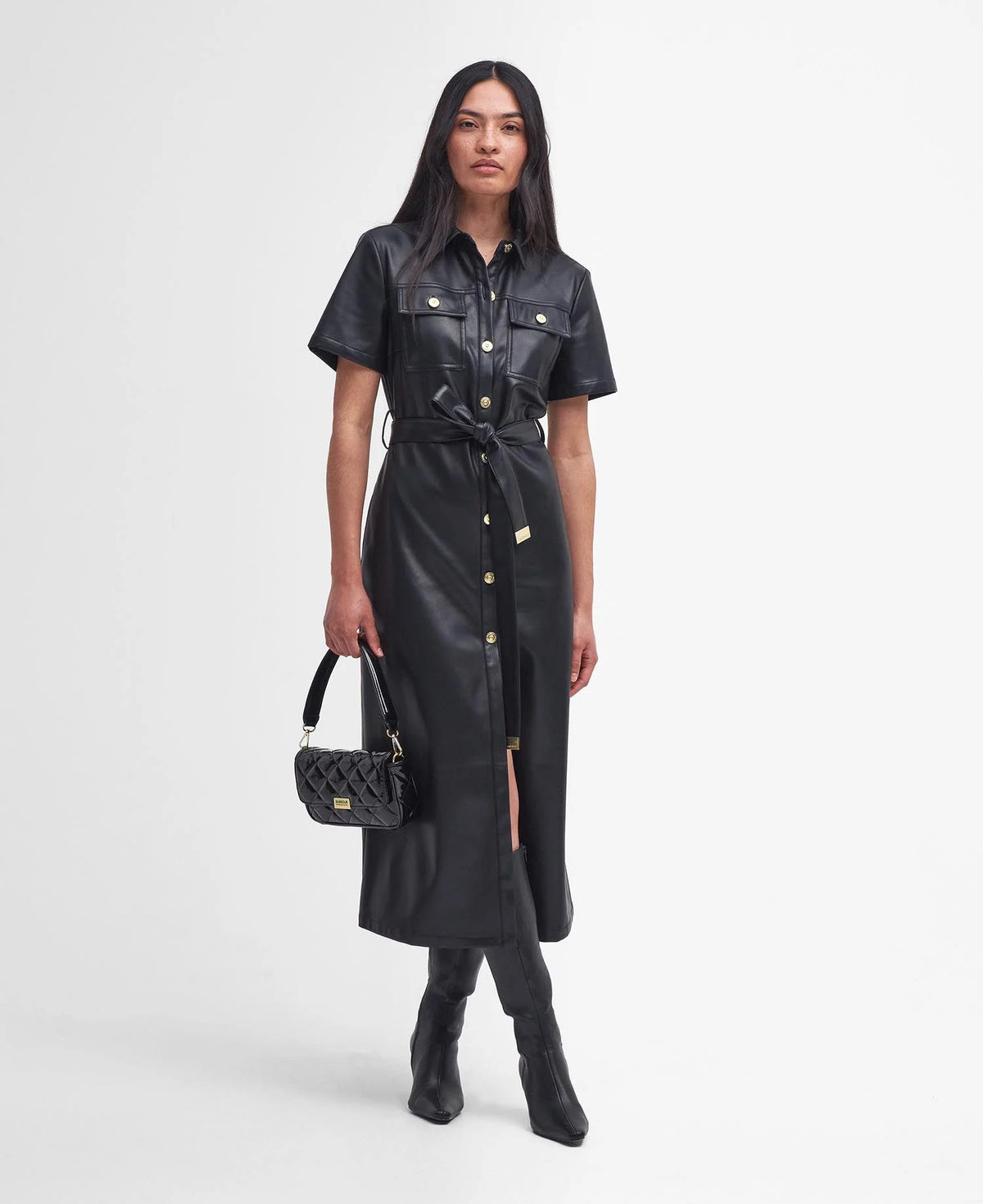 Barbour Aria Midi Dress Black