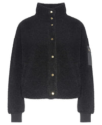 Barbour Callie Fleece Bomber Jacket Black