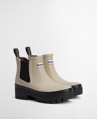 Barbour Halton Ankle Wellies Light Sand/Black