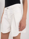 Replay White Detailed Shorts