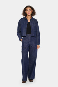 Saint Tropez GwynnethSZ Trousers In Dark Blue Demin