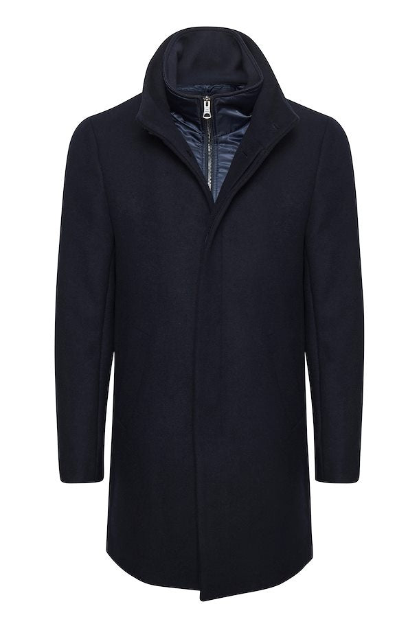 Matinique Harvey Classic Wool Coat Dark Navy – Paris Grimsby