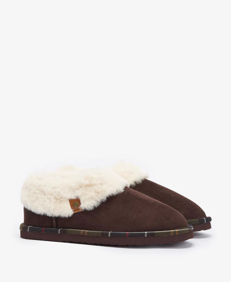 Barbour Eloise Bootie Slipper Brown