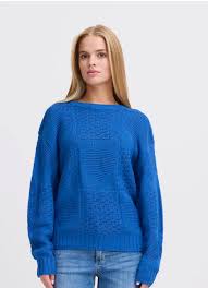 ICHI IHAGNETE JUMPER IN BLUE