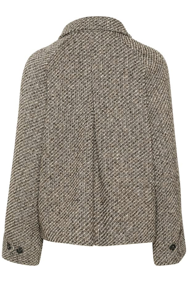 Saint Tropez Fawn Short Coat In Mist Grey Melan